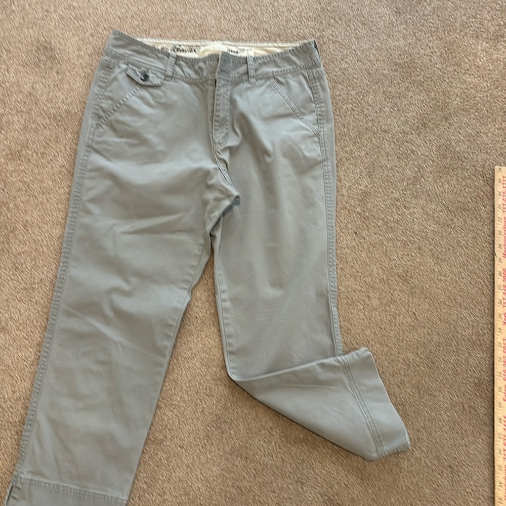 Eddie Bauer Shaw Capri - size 8 tall, grey - EUC